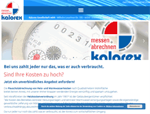 Tablet Screenshot of kalorex.de
